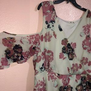 Floral High-Low Dress